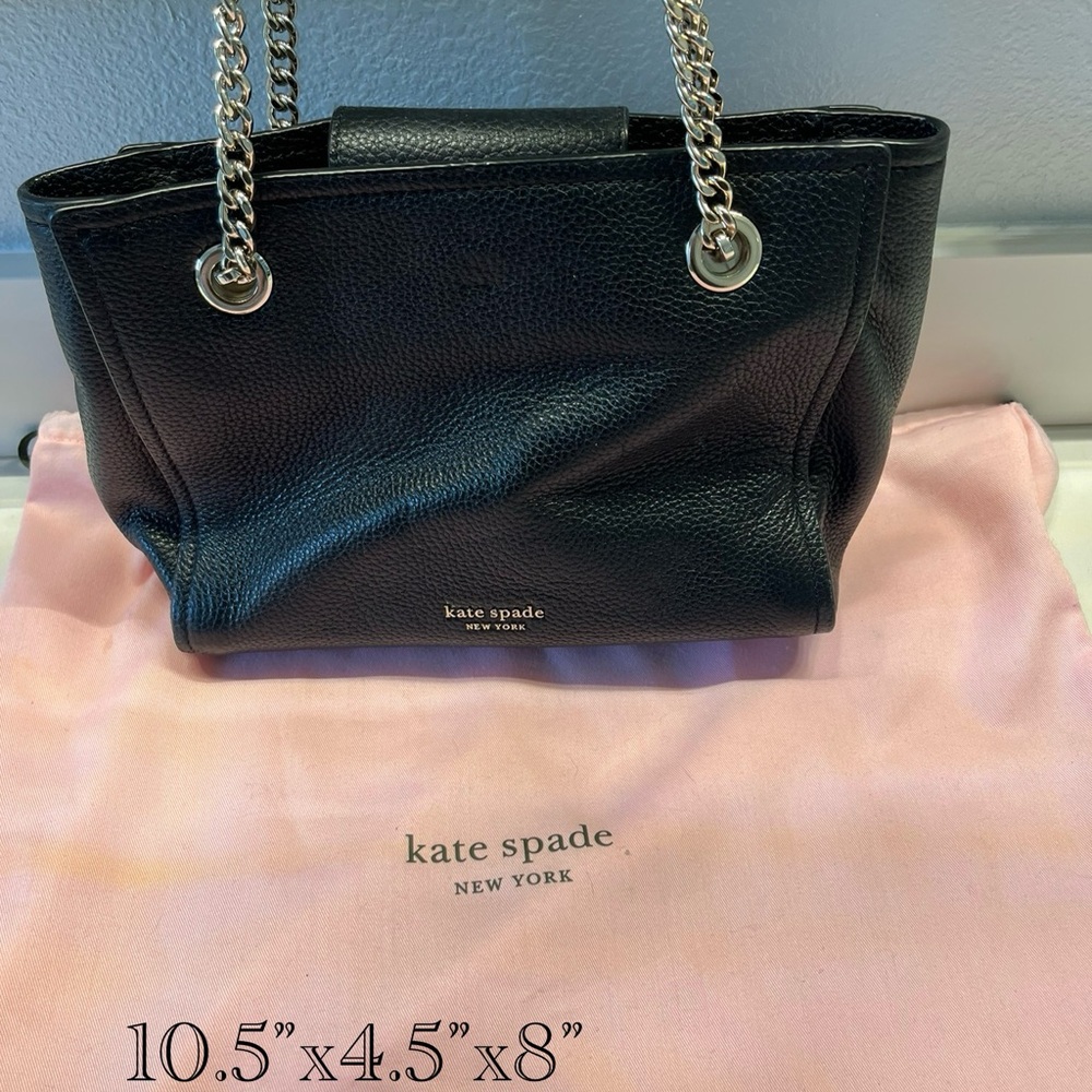 Kate Spade Black Shoulder Bag with Chain Straps